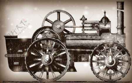 古老的蒸汽机车