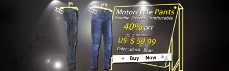 骑行摩托车裤子海报