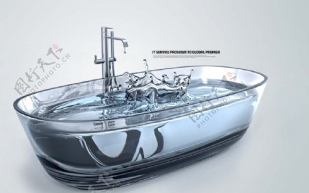 创意透明浴缸