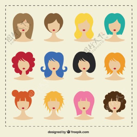 多样的女人发型