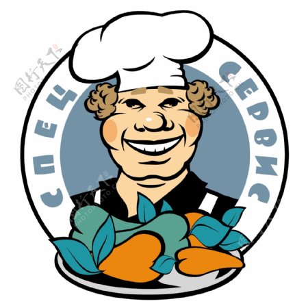 厨房图标logo设计