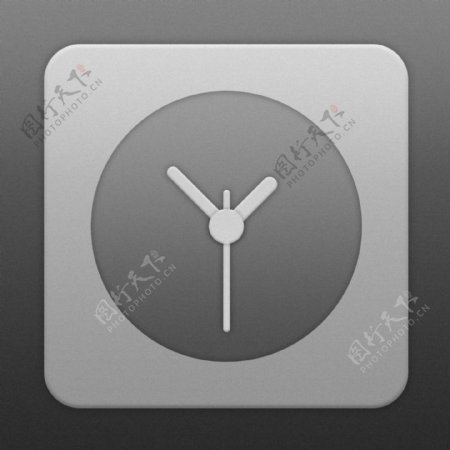 灰色时钟图标黑色时钟按钮