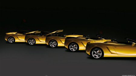 黄色跑车素材图片
