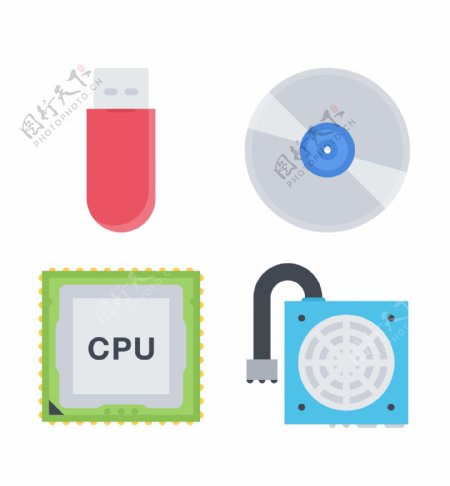 U盘电子用品图标icon矢量图标