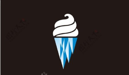 冰凌城厦冰淇淋logo