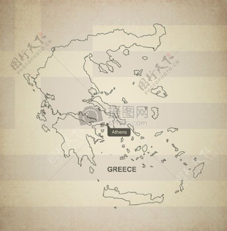 希腊国家地理版图