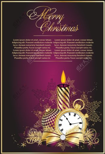 2011新年圣诞节海报背景矢量素材