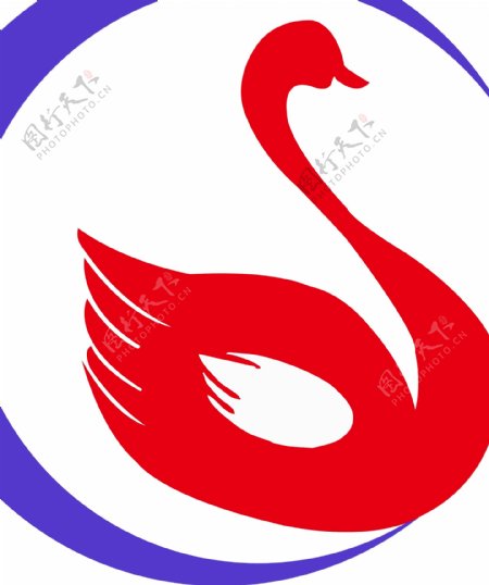 鹅logo餐饮天鹅