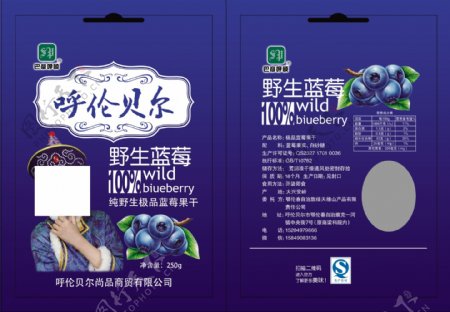蓝莓袋包装设计