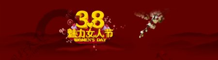 38女人节PSD海报