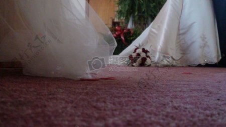 婚礼的红色地毯