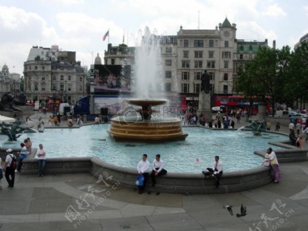 广场上的喷泉