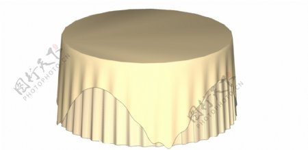 3D立体圆形餐桌婚礼效果素材