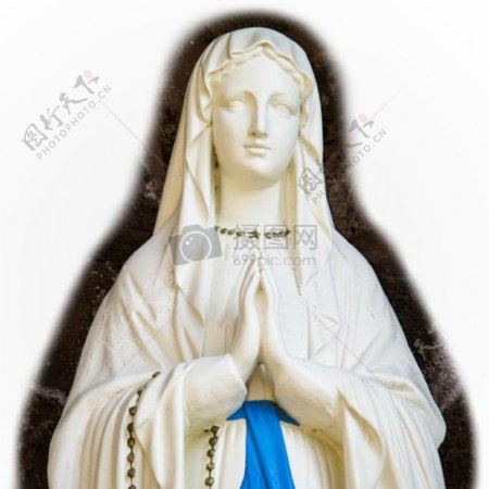 美丽的玛丽雕像