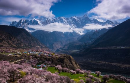 西藏林芝南迦巴瓦峰风景