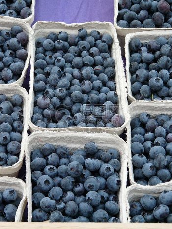 篮子里面的蓝莓