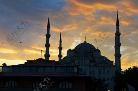 土耳其蓝色清真寺