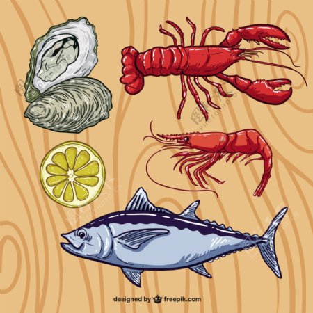 海鲜的插图