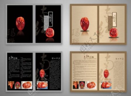 红玛瑙画册设计宣传画册画册模板