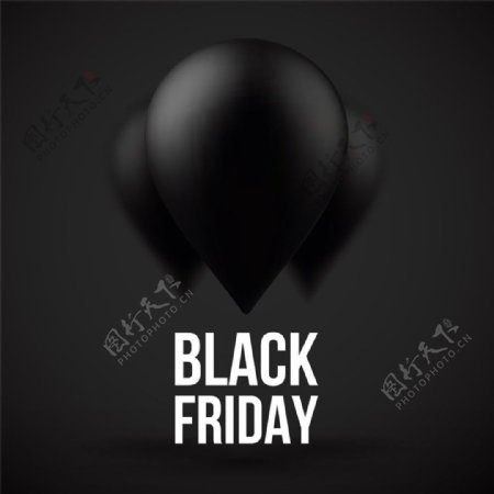 黑气球黑色星期五图片