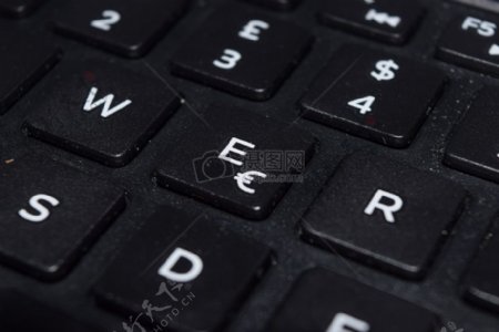 黑色的电脑按键