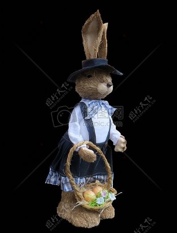 复活节中的小兔子