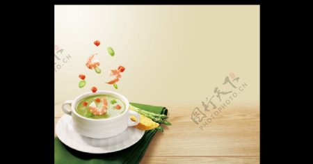 鲜美虾芦笋汤