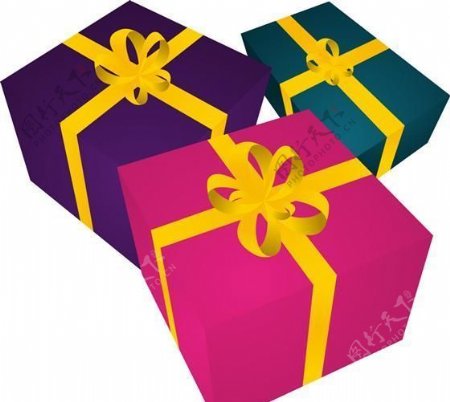 礼品礼物盒子矢量素材ai格式43