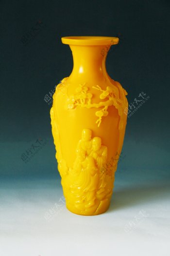 金瓷花瓶图片