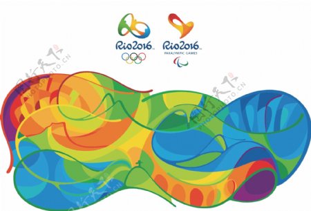 里约奥运会logo核心图形