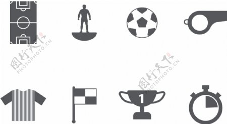 足球元素图标