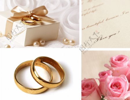 结婚礼物与黄金戒指