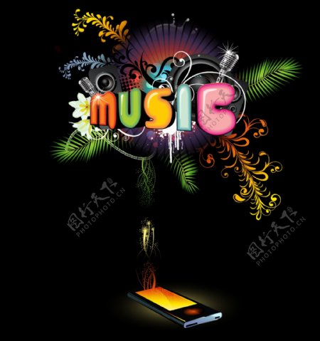 MUSIC音乐海报分层PSD018