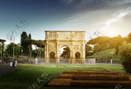 罗马建筑风光图片