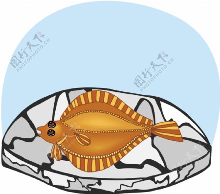 五彩小鱼水生动物矢量素材EPS格式0689