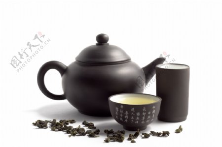茶具与茶叶图片