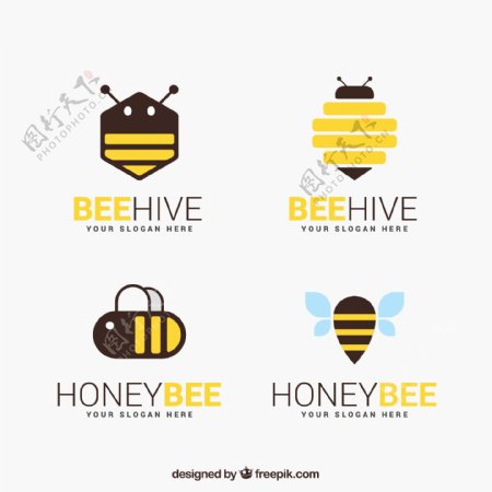 扁平蜂蜜标志