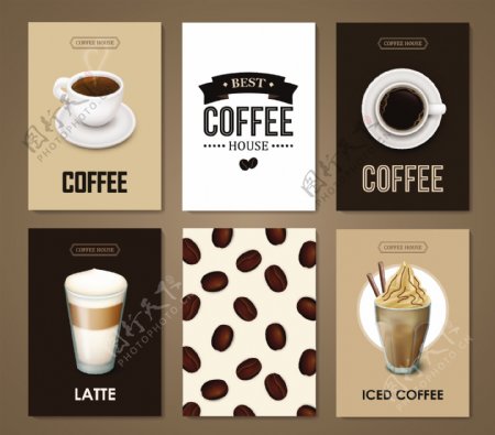 咖啡巧克力海报设计矢量素材