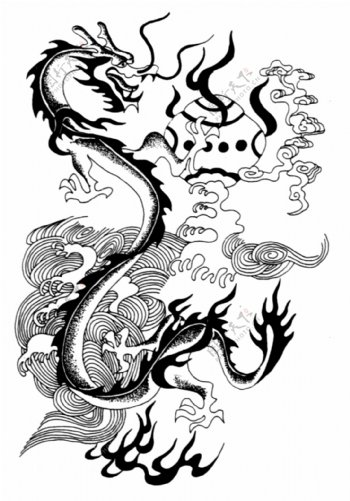 龙纹图案吉祥图案中国传统图案427