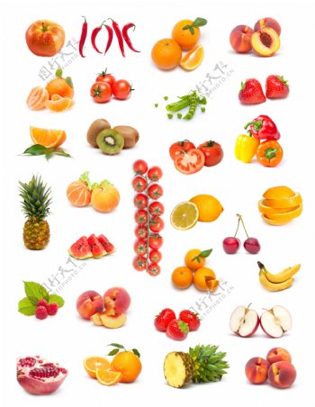 美味的蔬菜水果图片