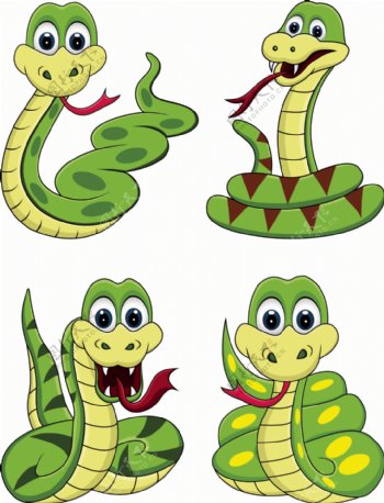 卡通蛇插画图片