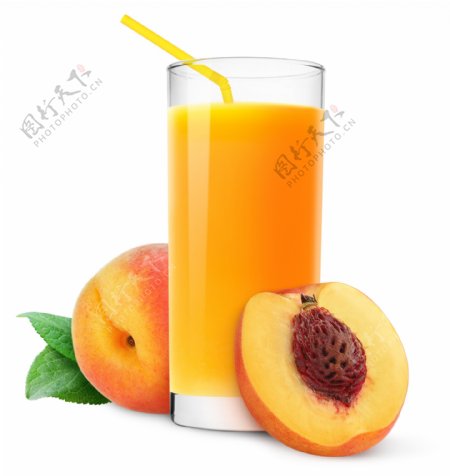 水蜜桃果汁图片