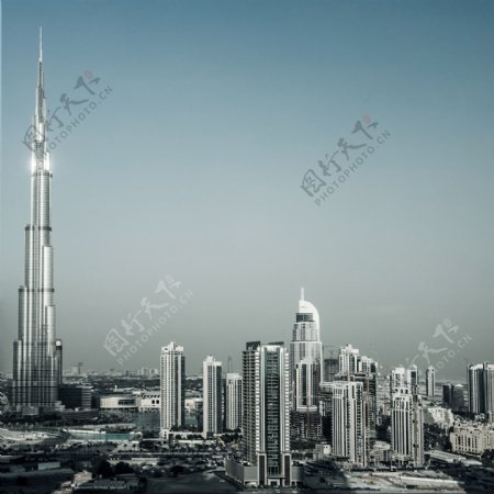 城市中的高楼大厦图片
