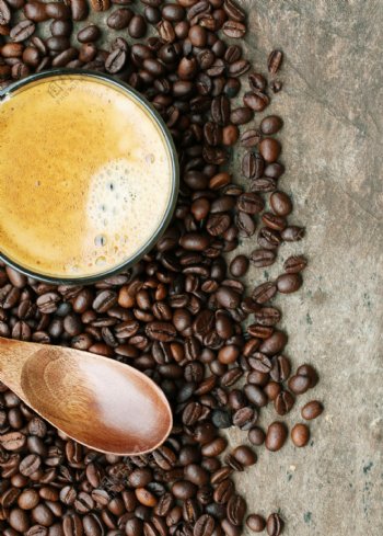 咖啡豆与啡啡图片