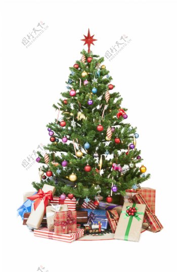 圣诞树与圣诞礼物图片