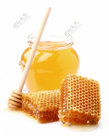 蜂浆蜂巢蜜图片