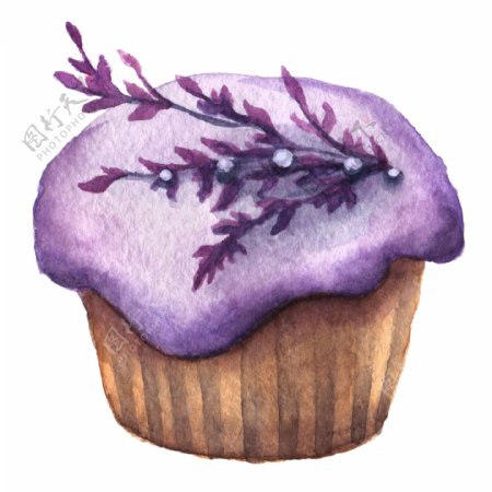 紫色美味甜品蛋糕图片素材