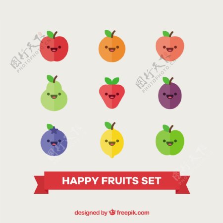 快乐水果表情图标