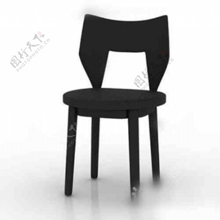 3D黑色櫈家具装饰模具模型