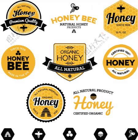 蜂蜜标贴